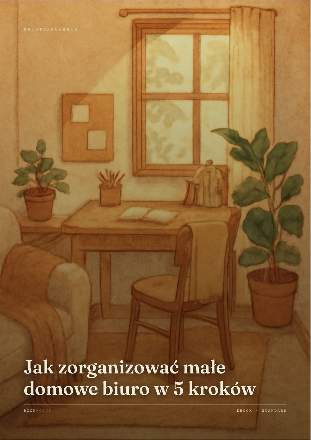 Okładka — Jak zorganizować małe domowe biuro w 5 kroków