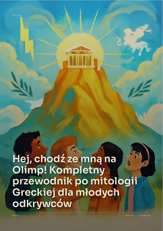 Okładka — Kompletny przewodnik po mitologii greckiej dla młodych odkrywców