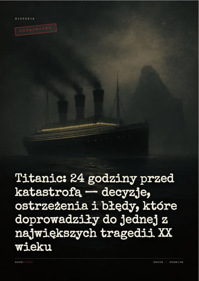 Okładka — Titanic: 24 godziny przed katastrofą