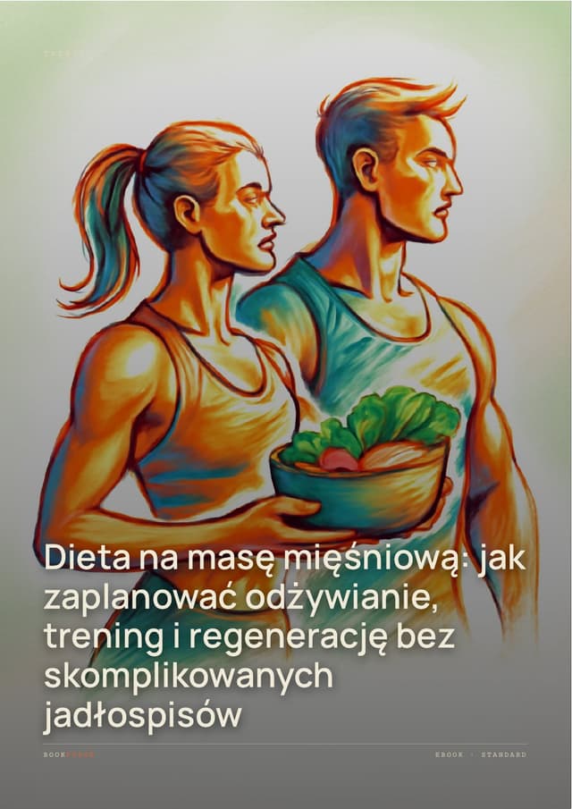 Okładka — Dieta na masę mięśniową: odżywianie, trening i regeneracja
