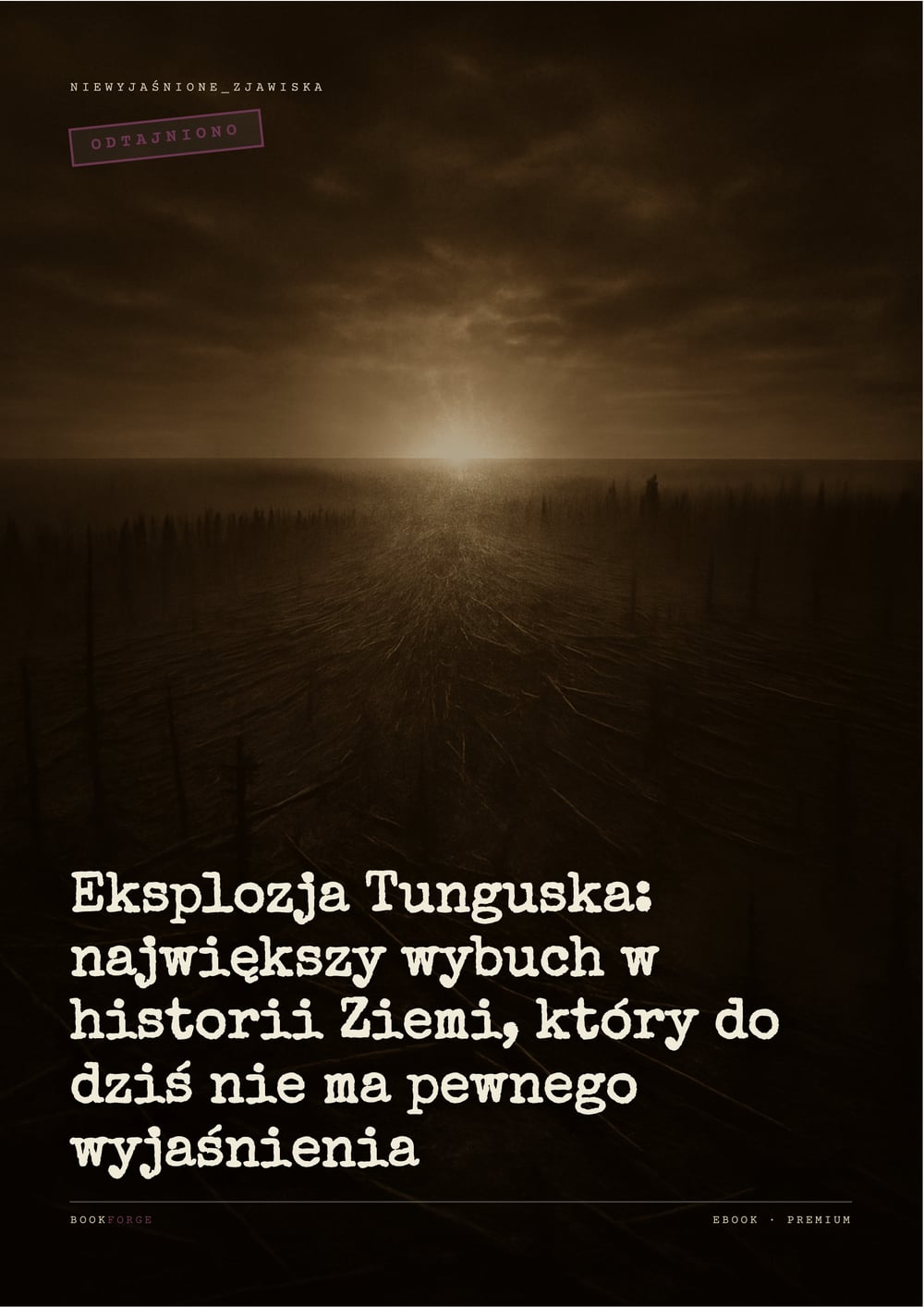 Okładka — Eksplozja Tunguska