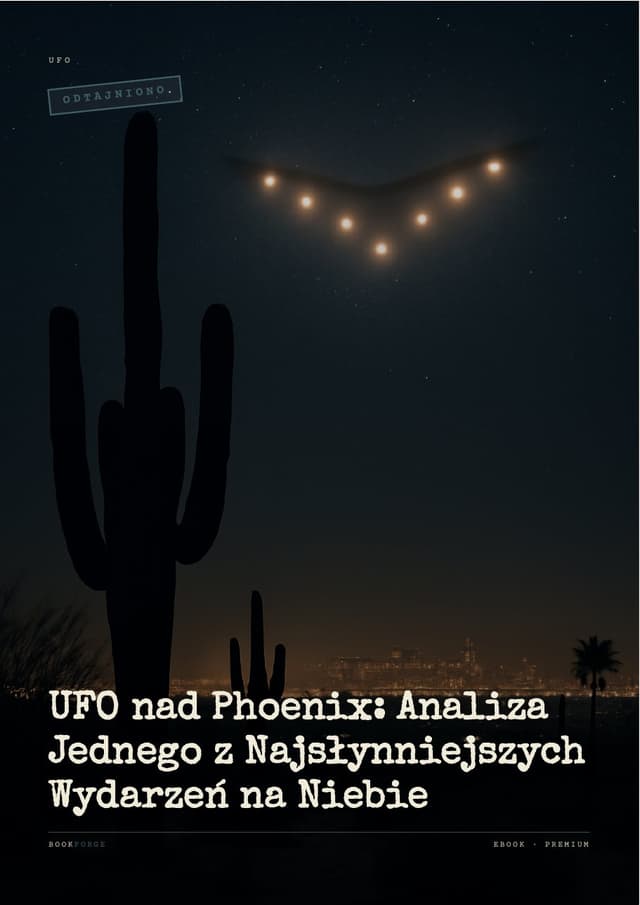 Okładka — UFO nad Phoenix: analiza jednej z najsłynniejszych obserwacji