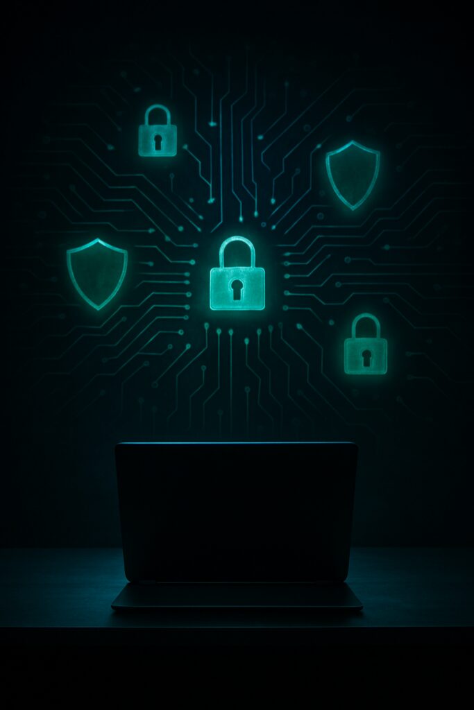 Okładka ebooka: Cyberzagrożenia dla małych firm – ochrona danych i podstawowe procedury