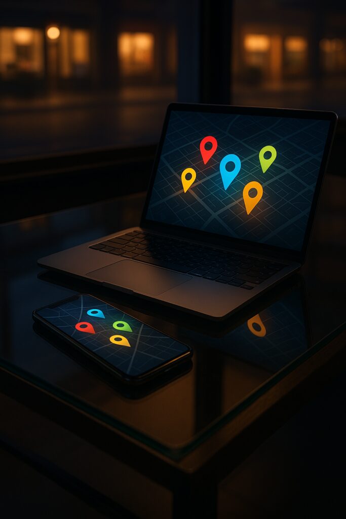 Okładka ebooka: Reklama w Google Maps dla małych firm: jak zaistnieć lokalnie